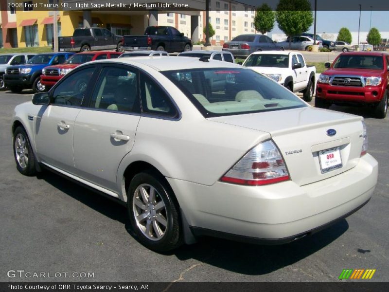 Light Sage Metallic / Medium Light Stone 2008 Ford Taurus SEL