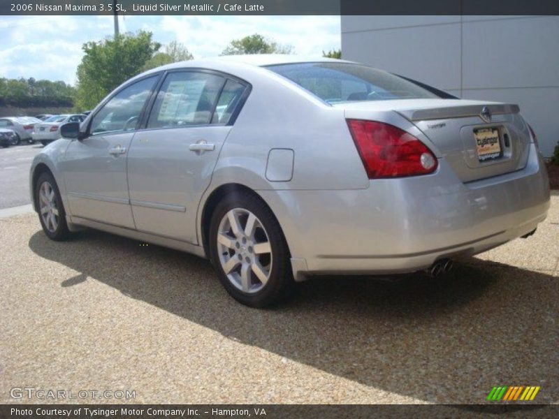 Liquid Silver Metallic / Cafe Latte 2006 Nissan Maxima 3.5 SL