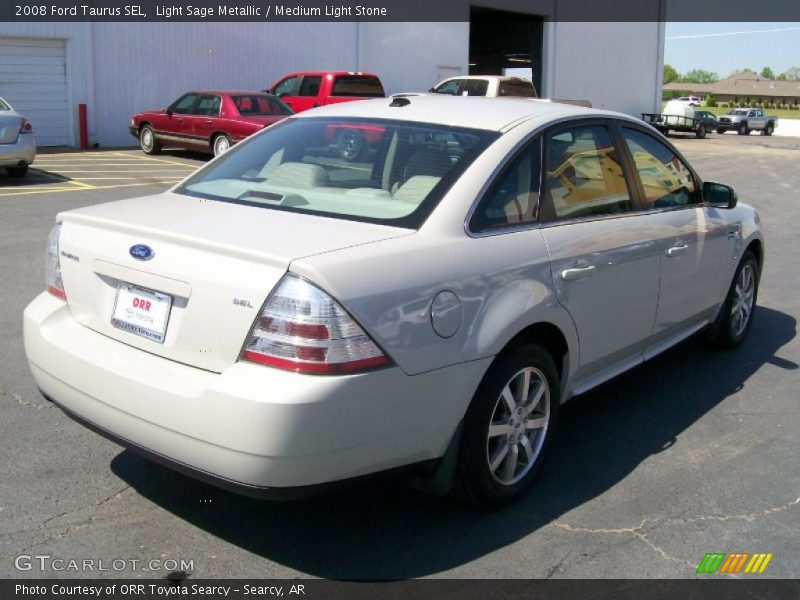 Light Sage Metallic / Medium Light Stone 2008 Ford Taurus SEL