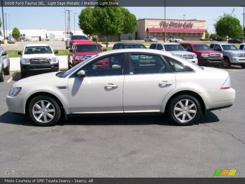 Light Sage Metallic / Medium Light Stone 2008 Ford Taurus SEL