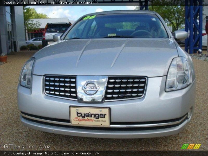 Liquid Silver Metallic / Cafe Latte 2006 Nissan Maxima 3.5 SL