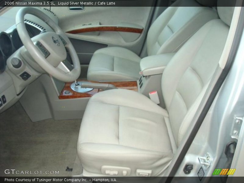 Liquid Silver Metallic / Cafe Latte 2006 Nissan Maxima 3.5 SL