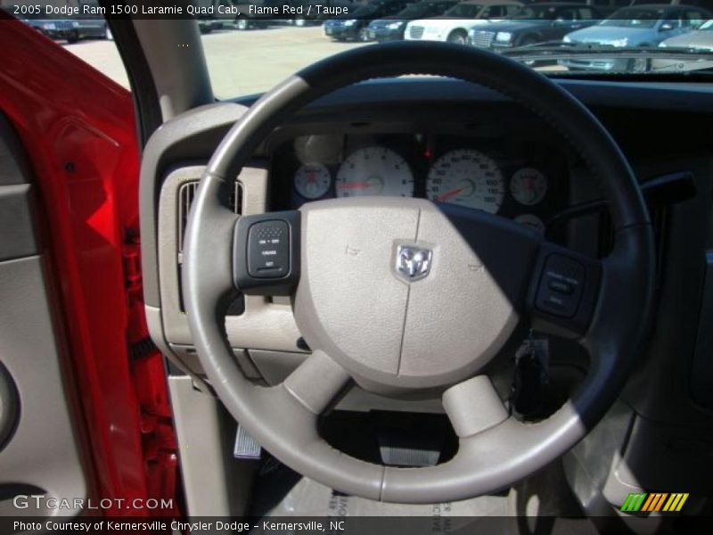 Flame Red / Taupe 2005 Dodge Ram 1500 Laramie Quad Cab