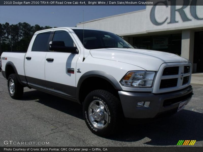 Bright White / Dark Slate/Medium Graystone 2010 Dodge Ram 2500 TRX4-Off Road Crew Cab 4x4