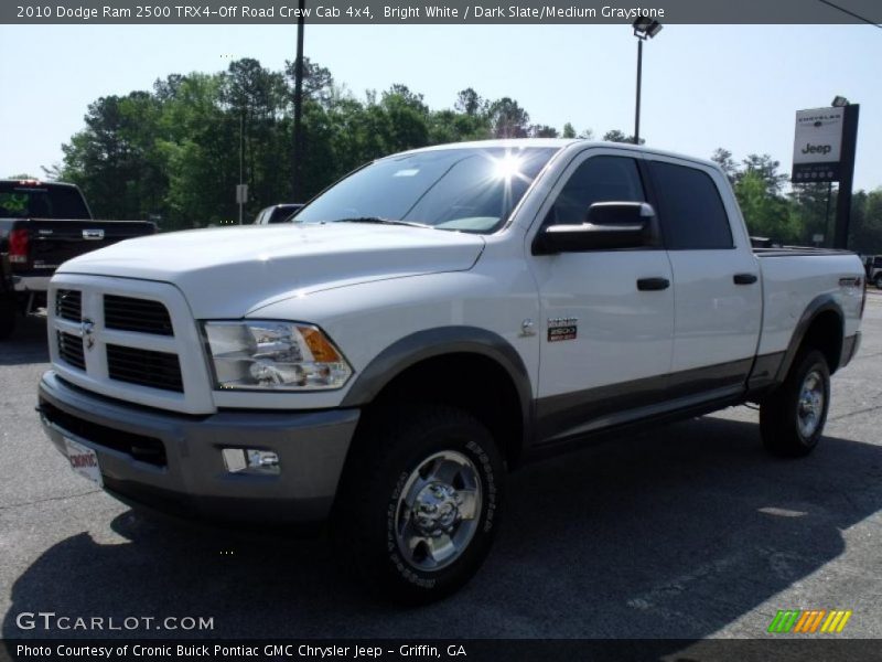 Bright White / Dark Slate/Medium Graystone 2010 Dodge Ram 2500 TRX4-Off Road Crew Cab 4x4