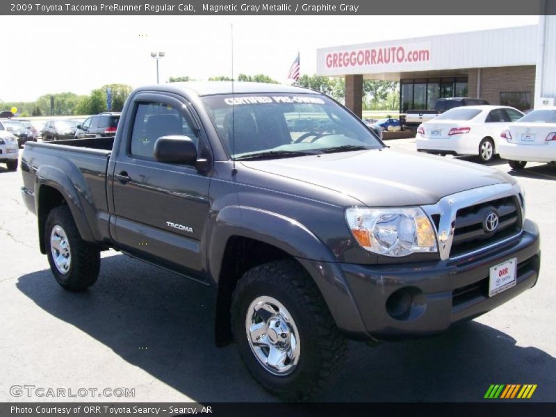 Magnetic Gray Metallic / Graphite Gray 2009 Toyota Tacoma PreRunner Regular Cab