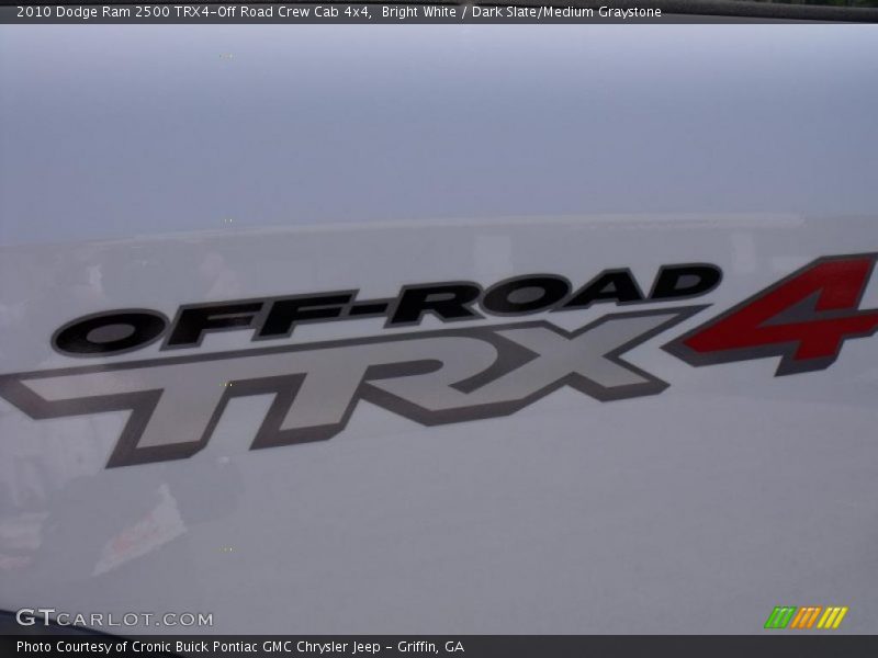 Bright White / Dark Slate/Medium Graystone 2010 Dodge Ram 2500 TRX4-Off Road Crew Cab 4x4