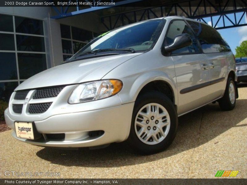 Bright Silver Metallic / Sandstone 2003 Dodge Caravan Sport