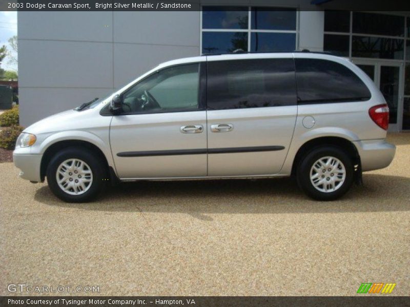 Bright Silver Metallic / Sandstone 2003 Dodge Caravan Sport