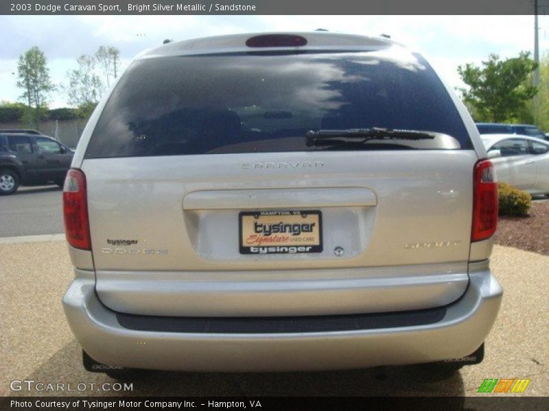 Bright Silver Metallic / Sandstone 2003 Dodge Caravan Sport