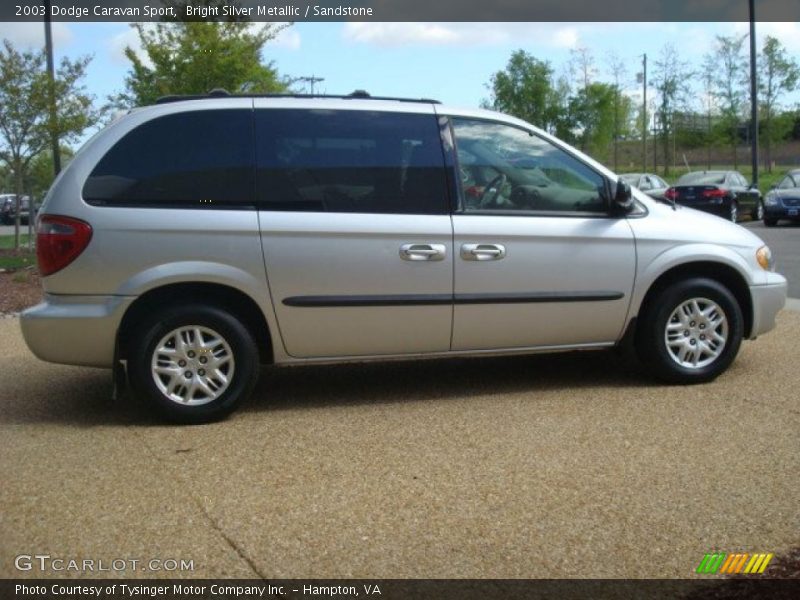 Bright Silver Metallic / Sandstone 2003 Dodge Caravan Sport