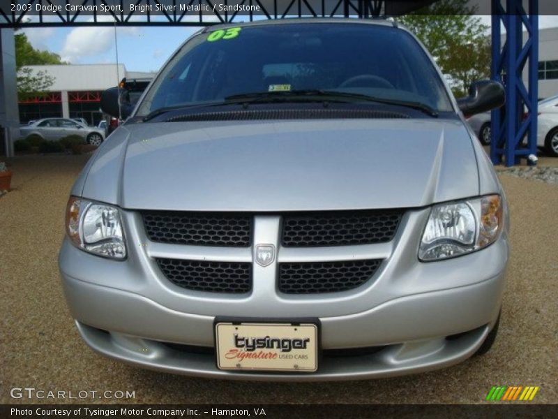 Bright Silver Metallic / Sandstone 2003 Dodge Caravan Sport