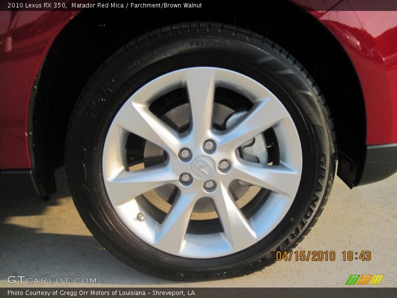 Matador Red Mica / Parchment/Brown Walnut 2010 Lexus RX 350