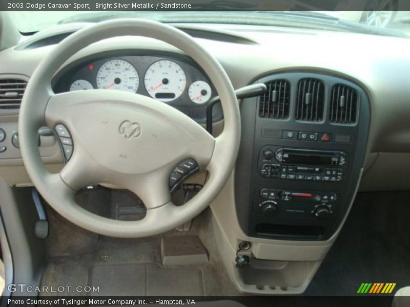 Bright Silver Metallic / Sandstone 2003 Dodge Caravan Sport