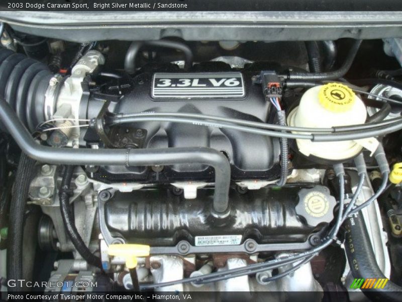 Bright Silver Metallic / Sandstone 2003 Dodge Caravan Sport