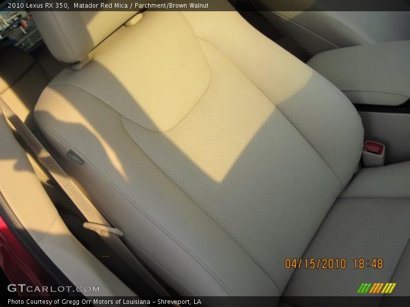 Matador Red Mica / Parchment/Brown Walnut 2010 Lexus RX 350