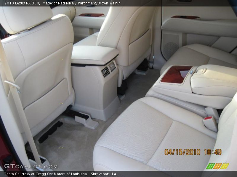 Matador Red Mica / Parchment/Brown Walnut 2010 Lexus RX 350