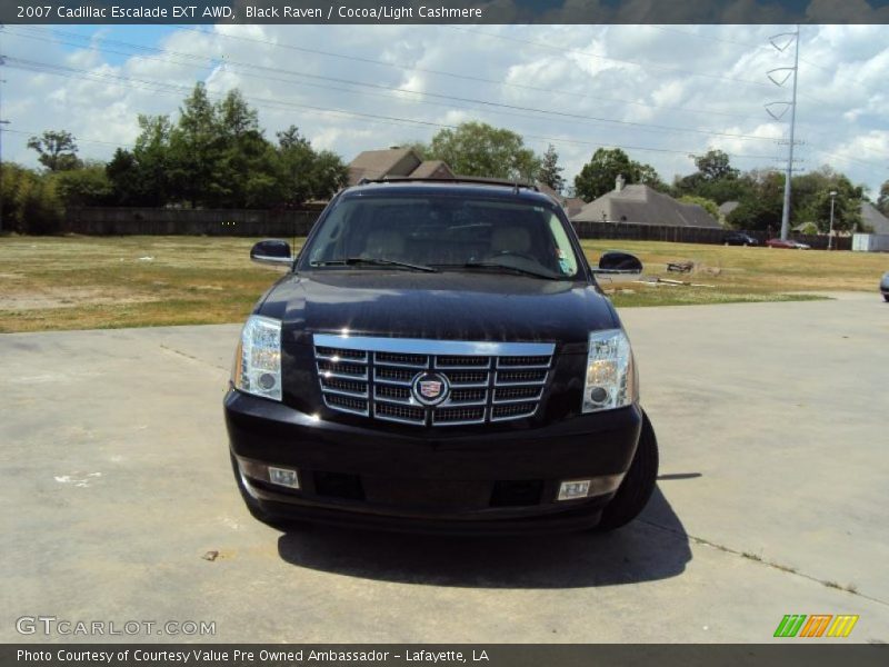 Black Raven / Cocoa/Light Cashmere 2007 Cadillac Escalade EXT AWD