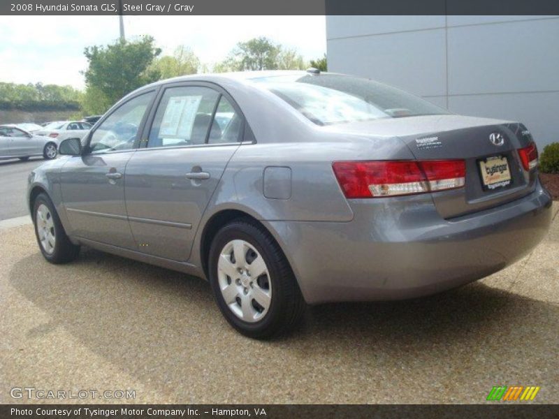 Steel Gray / Gray 2008 Hyundai Sonata GLS