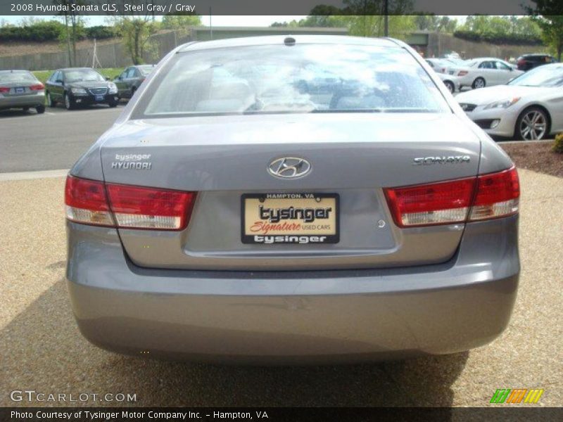 Steel Gray / Gray 2008 Hyundai Sonata GLS