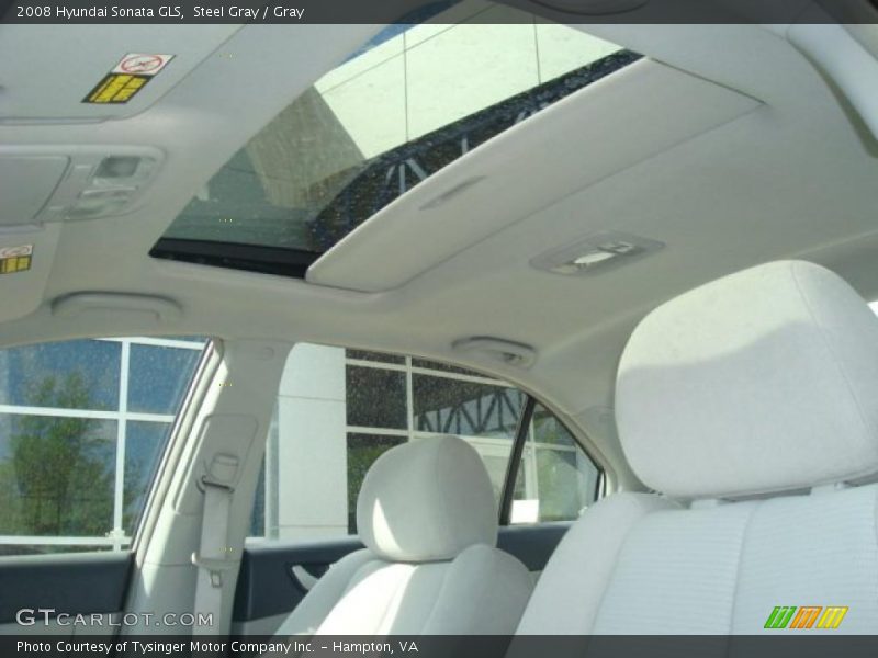 Steel Gray / Gray 2008 Hyundai Sonata GLS