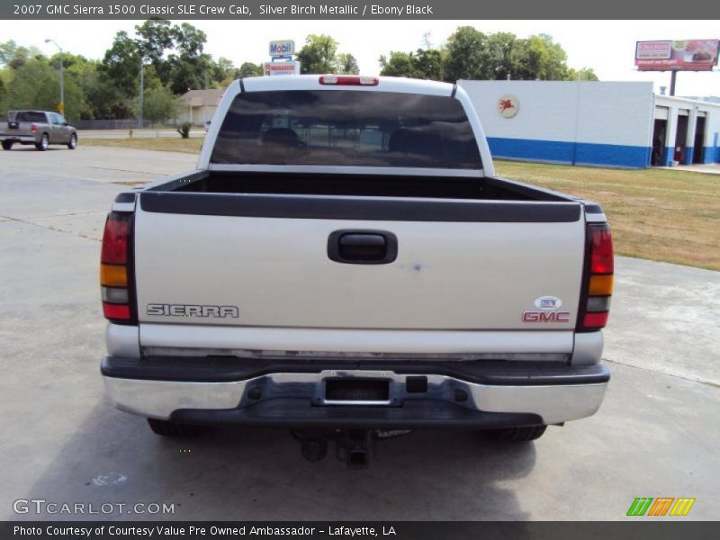 Silver Birch Metallic / Ebony Black 2007 GMC Sierra 1500 Classic SLE Crew Cab
