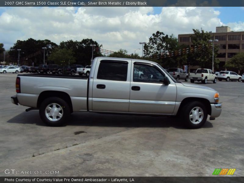 Silver Birch Metallic / Ebony Black 2007 GMC Sierra 1500 Classic SLE Crew Cab