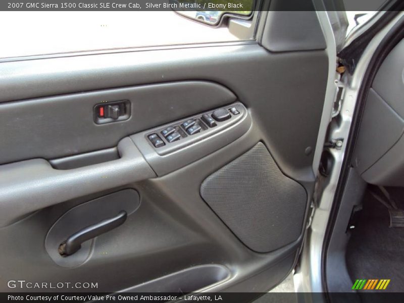 Silver Birch Metallic / Ebony Black 2007 GMC Sierra 1500 Classic SLE Crew Cab