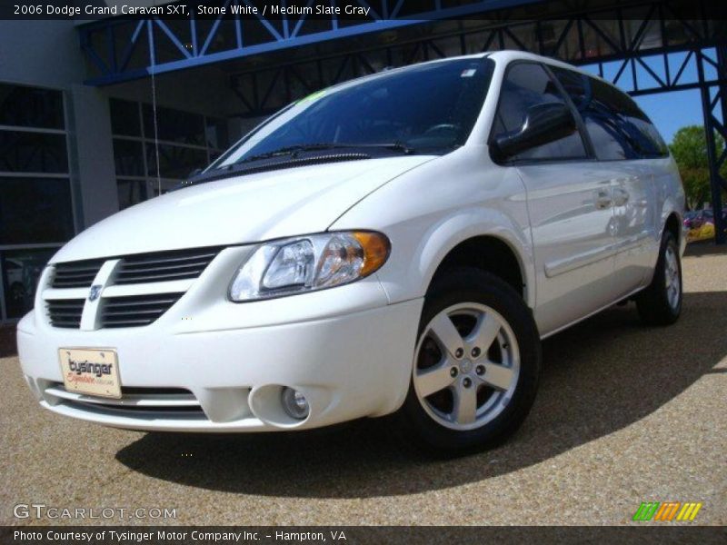 Stone White / Medium Slate Gray 2006 Dodge Grand Caravan SXT