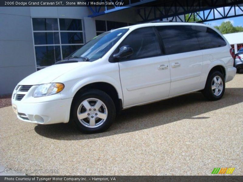 Stone White / Medium Slate Gray 2006 Dodge Grand Caravan SXT