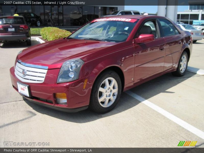 Infrared / Light Gray/Ebony 2007 Cadillac CTS Sedan