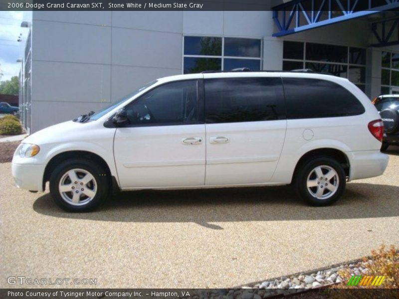 Stone White / Medium Slate Gray 2006 Dodge Grand Caravan SXT