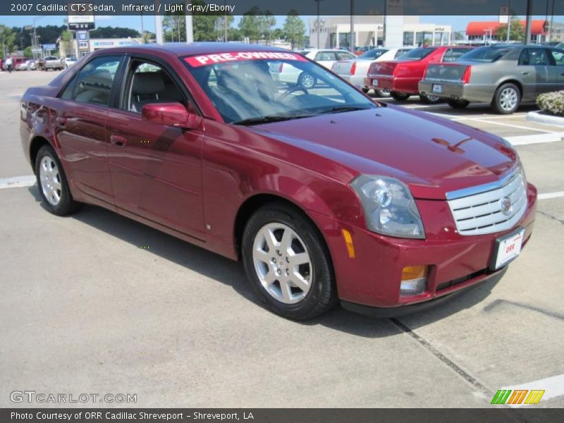 Infrared / Light Gray/Ebony 2007 Cadillac CTS Sedan