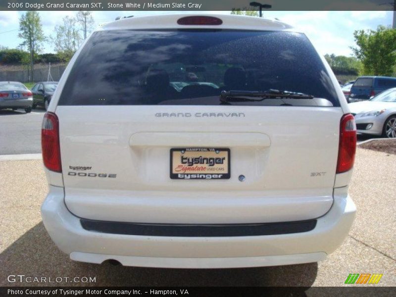 Stone White / Medium Slate Gray 2006 Dodge Grand Caravan SXT