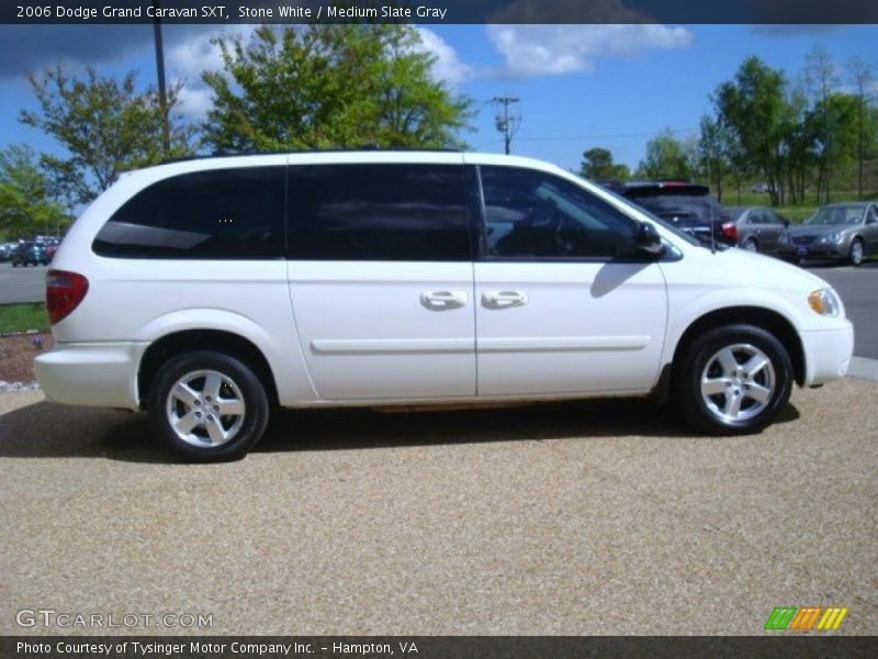 Stone White / Medium Slate Gray 2006 Dodge Grand Caravan SXT