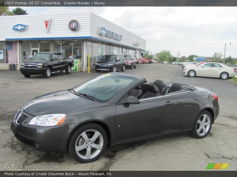 Granite Metallic / Ebony 2007 Pontiac G6 GT Convertible