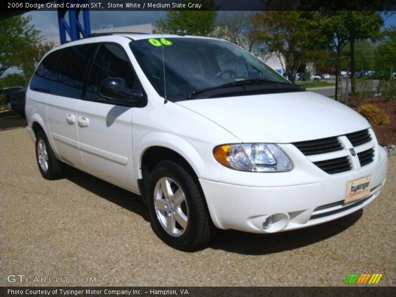 Stone White / Medium Slate Gray 2006 Dodge Grand Caravan SXT