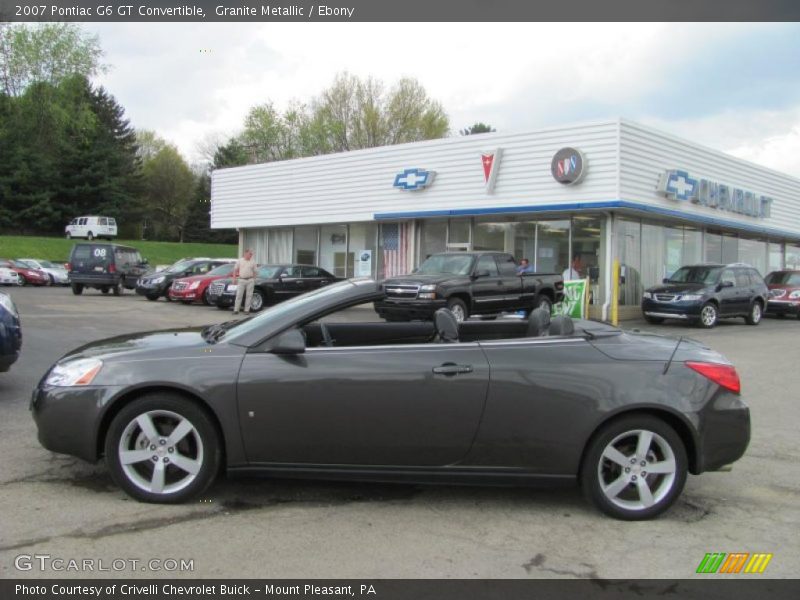 Granite Metallic / Ebony 2007 Pontiac G6 GT Convertible