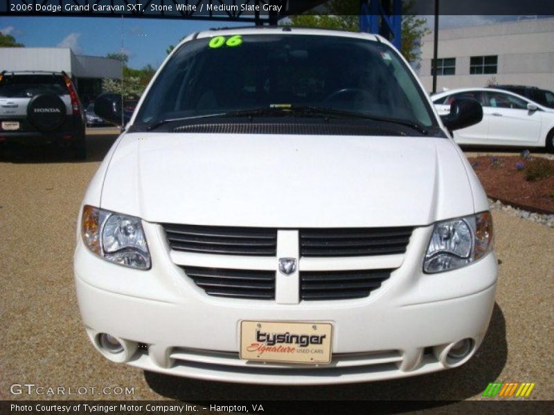 Stone White / Medium Slate Gray 2006 Dodge Grand Caravan SXT