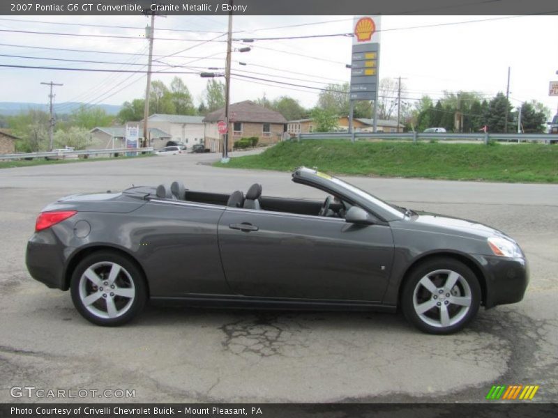 Granite Metallic / Ebony 2007 Pontiac G6 GT Convertible