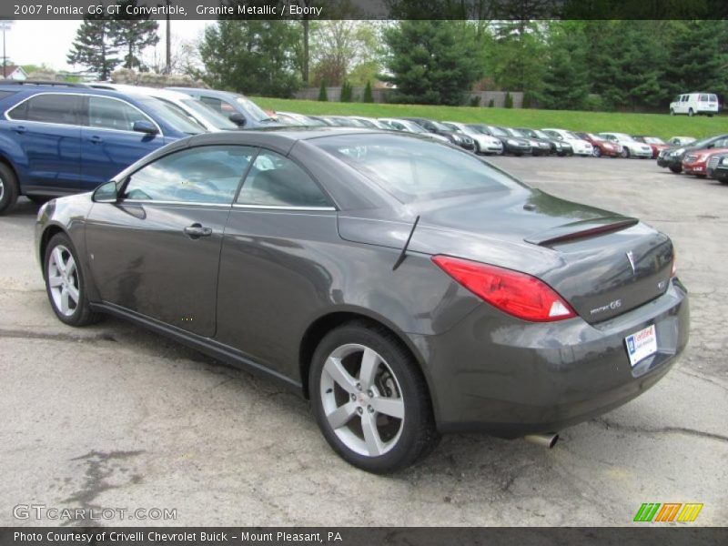 Granite Metallic / Ebony 2007 Pontiac G6 GT Convertible