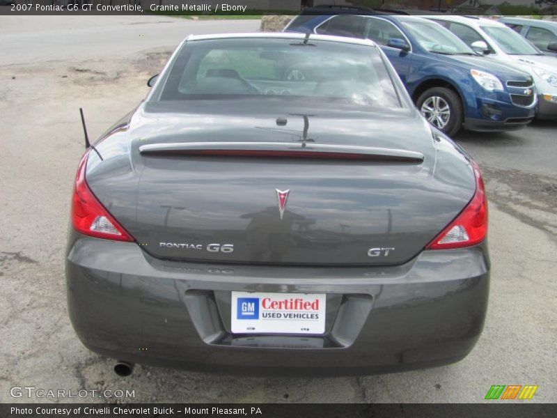 Granite Metallic / Ebony 2007 Pontiac G6 GT Convertible