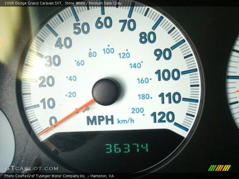 Stone White / Medium Slate Gray 2006 Dodge Grand Caravan SXT