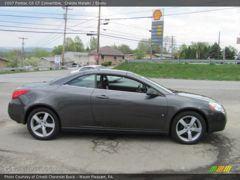 Granite Metallic / Ebony 2007 Pontiac G6 GT Convertible