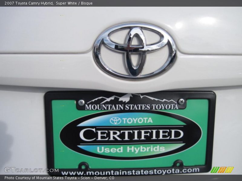 Super White / Bisque 2007 Toyota Camry Hybrid
