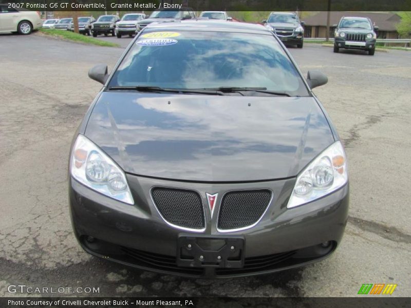 Granite Metallic / Ebony 2007 Pontiac G6 GT Convertible