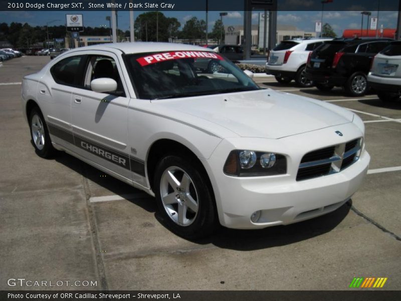 Stone White / Dark Slate Gray 2010 Dodge Charger SXT