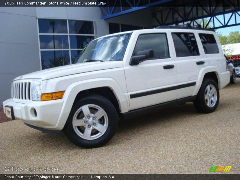 Stone White / Medium Slate Gray 2006 Jeep Commander