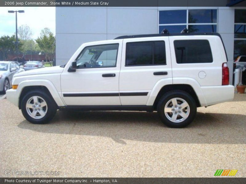 Stone White / Medium Slate Gray 2006 Jeep Commander
