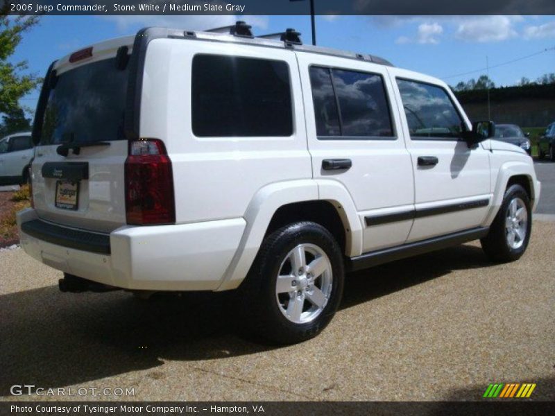 Stone White / Medium Slate Gray 2006 Jeep Commander